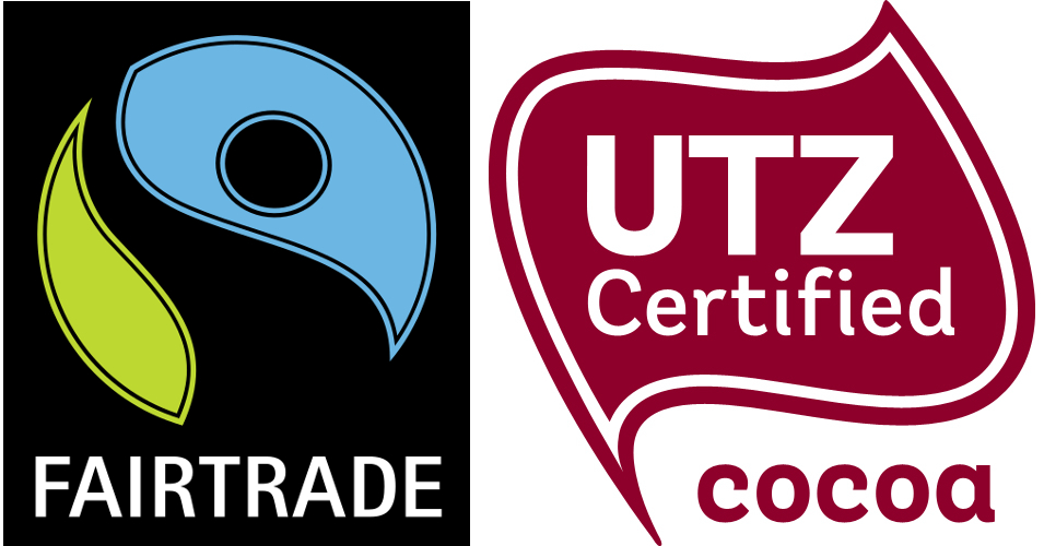 Fairtrade and UTZ logos