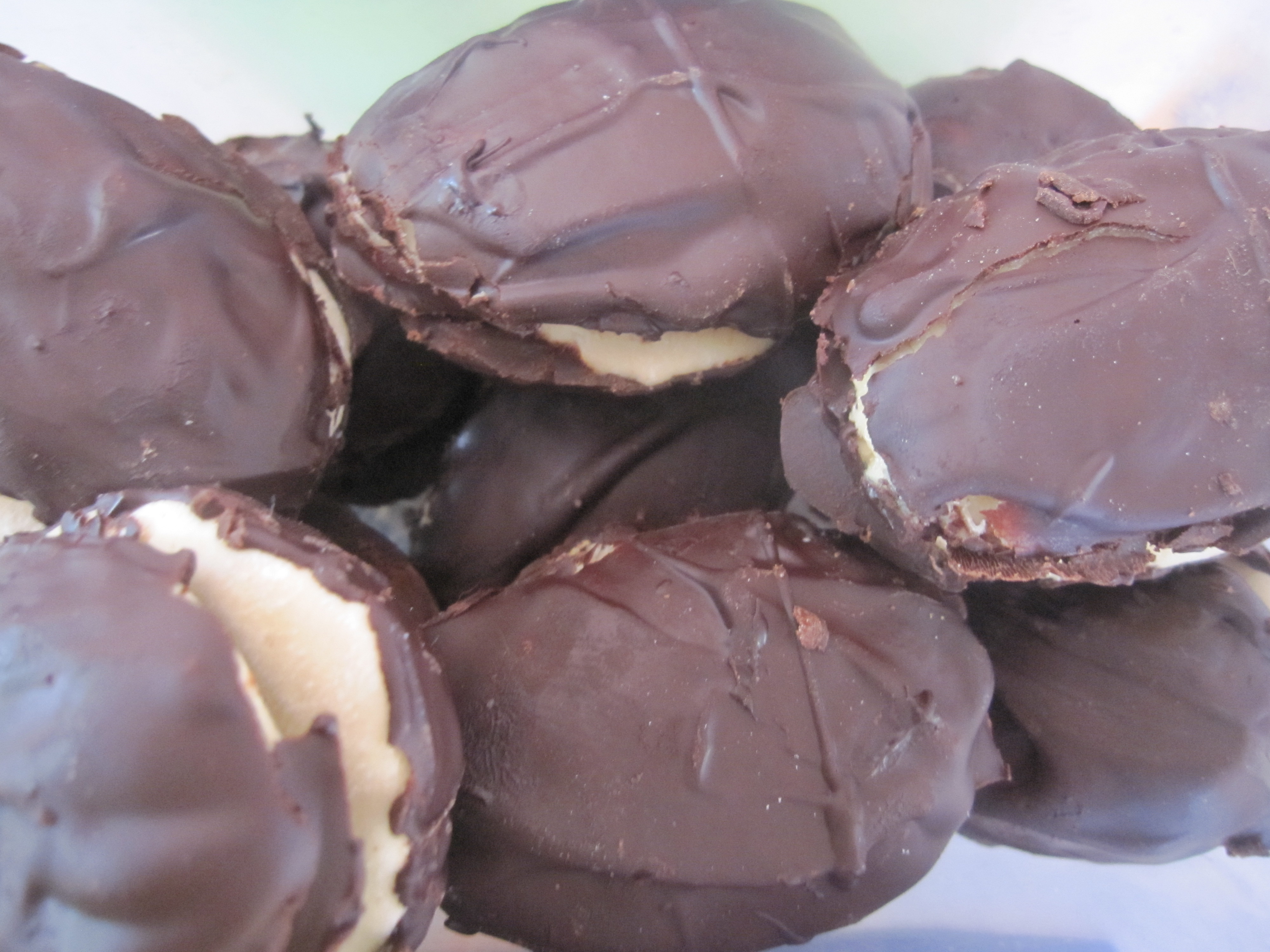 dark chocolate coated vegan marshmallow Easter eggs