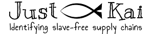 Logo: Just Kai. Identifying slave-free supply chains.