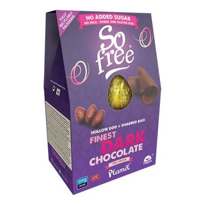 Plamil egg in a dark purple box